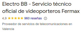 Más de 900 reseñas en Google Business